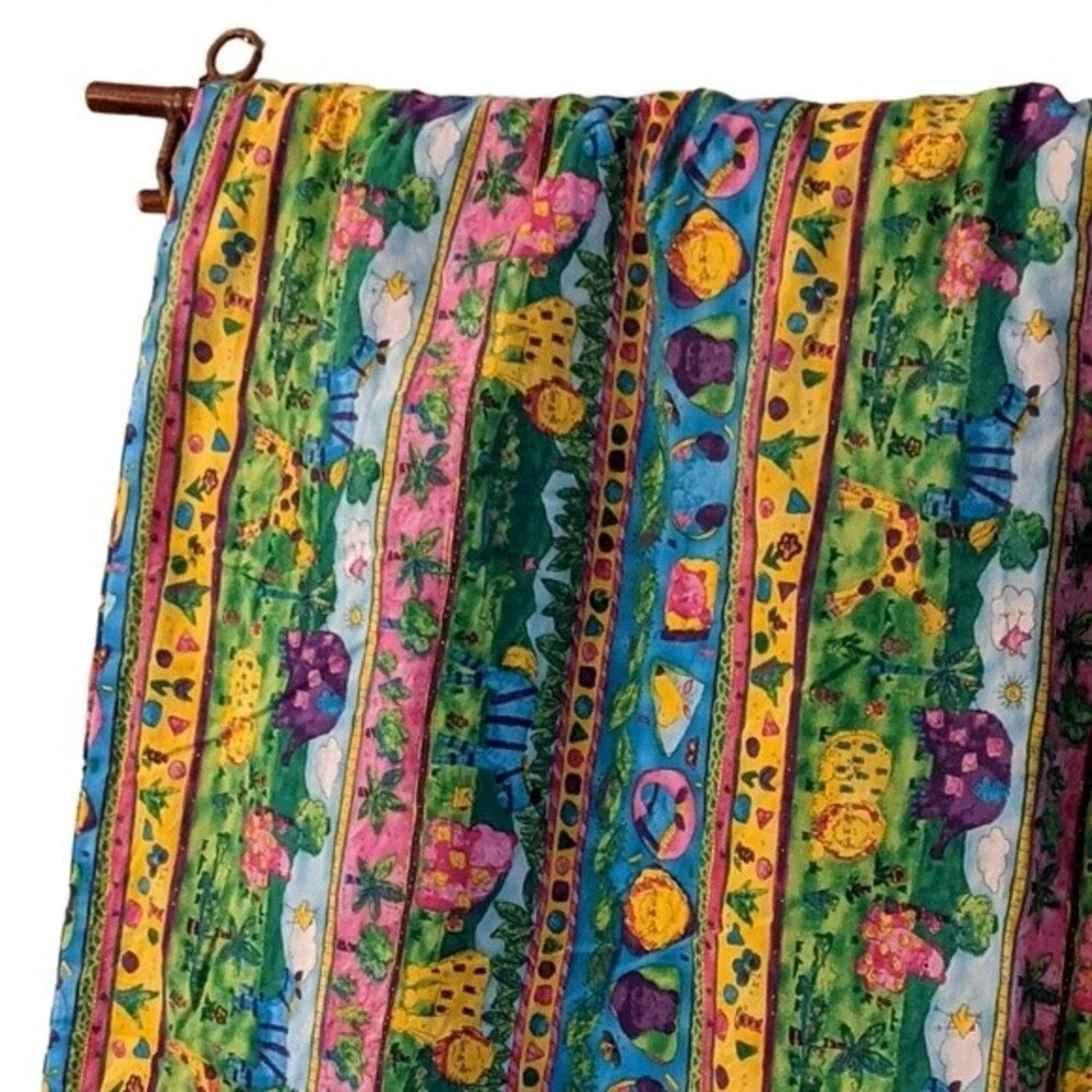 Baby Quilt double sided teddy bears and animals 60L X 39.5W